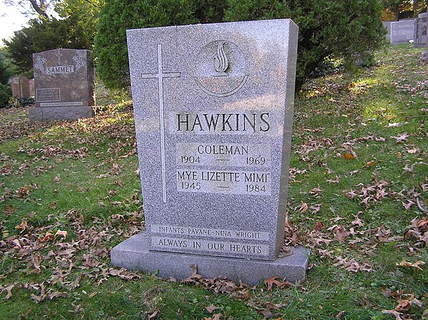 The grave of Coleman Hawkins