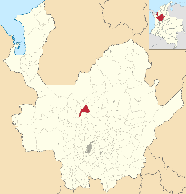 San Andrés, Antioquia: situs