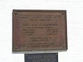 Colquitt County Courthouse, rebuilt plaque