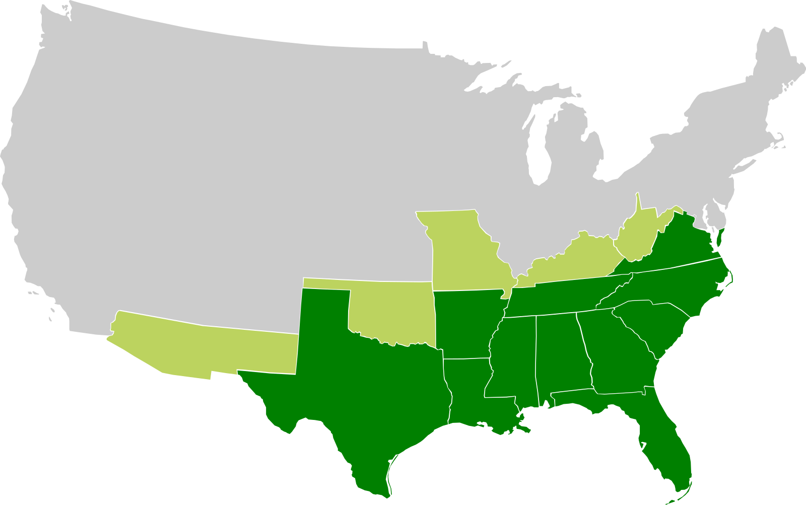 Confederate states of america. Территория Конфедеративных Штатов Америки. Южные рабовладельческие штаты США. Конфедеративные штаты США. КША Конфедеративные штаты Америки карта.