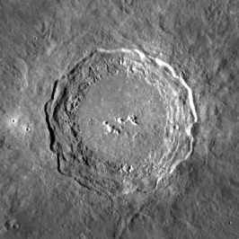 Copernicus gefotografeerd door Lunar Reconnaissance Orbiter