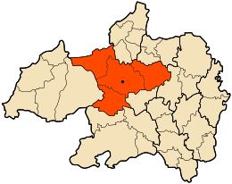 District de Medjana - Carte
