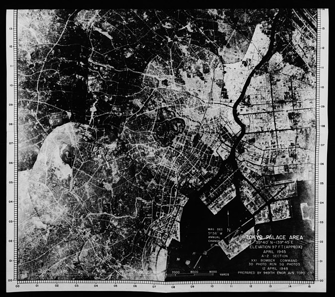 File:Damage assessment aerial photo for Bombing of Tokyo in 1945 ndl 3984258 49.jpg