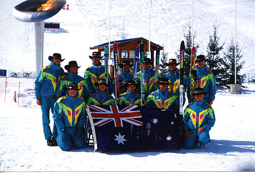 the Australian Team at the 1992 Winter Games Ddmm92 - Albertville Winter Paralympic Games, Australian Team - 3b - scannedphoto.jpg