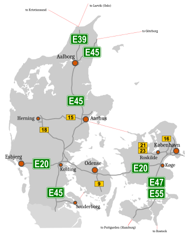 Autostrade in Danimarca