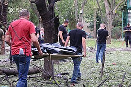 Quatre morts et plus de vingt blessés, Mykolaïv.