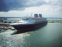 Disney Wonder in Port Canaveral Disney Wonder 2008.jpg