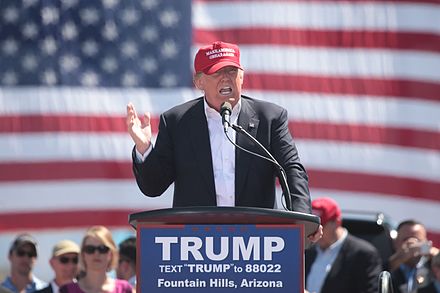 Trump campaigning in Arizona, March 2016.