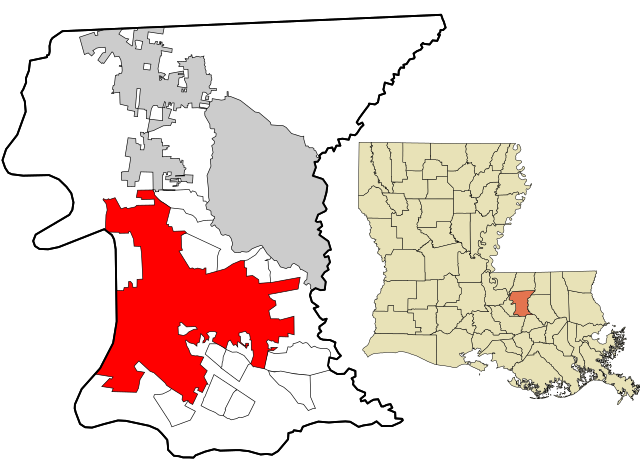 Location in East Baton Rouge Parish and the state of Louisiana.