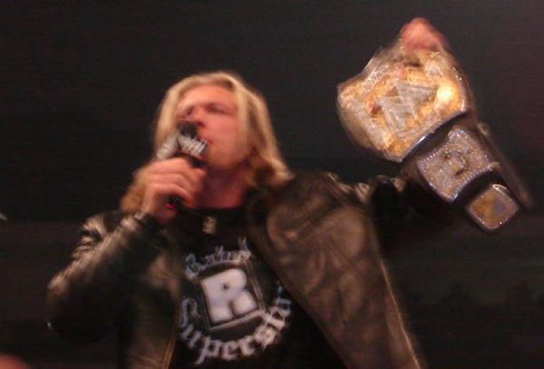 WWE Champion Edge feuded with John Cena prior to Unforgiven