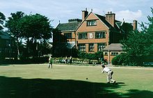 A crown green at Edgworth, Lancashire Edgworth Bowling Green.jpg