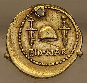 Scarce gold version of the Eid Mar