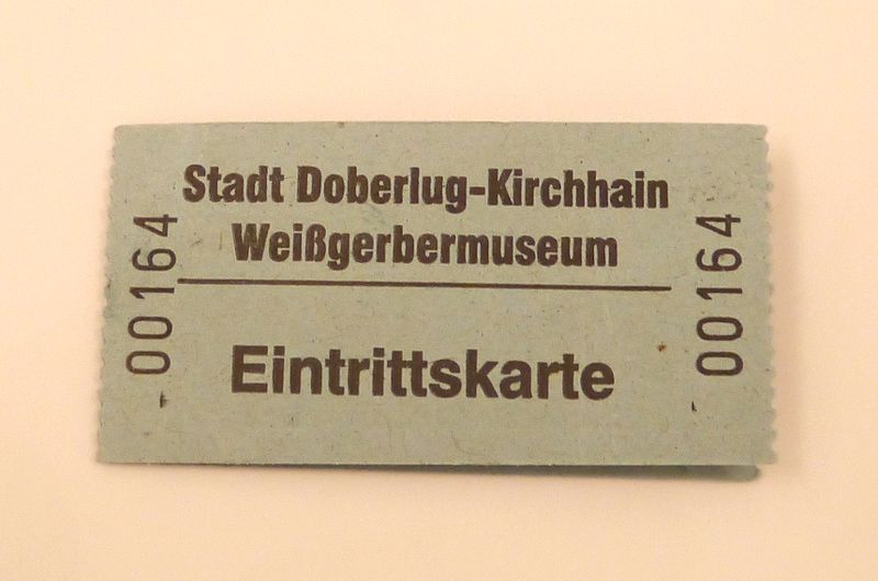 File:Eintrittskarte Weißgerbermuseum Kirchhain 2012 (Alter Fritz).JPG