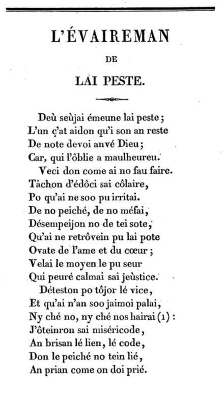 Poem in Burgundian dialect