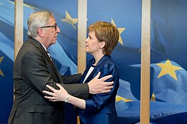 First minister Sturgeon with President of the European Commission, 2017 FM meets with Juncker.jpg