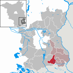 Poziția Felixsee pe harta districtului Spree-Neiße