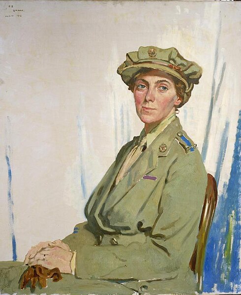 File:First Chief Controller, Queen Mary's Army Auxiliary Corps (QMAAC) in France, Dame Helen Gwynne-Vaughan, GBE. Art.IWMART3048.jpg
