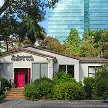 Parking lot entrance with West Marine headquarters in background Fort Lauderdale Woman's Club new facade 2.jpg
