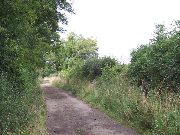 A section of the Fosse Way as a byway north of the M4