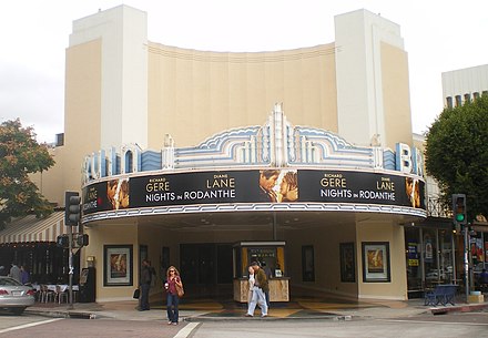 The Fox Bruin Theater, which appears in one of the film's key scenes, inspired by a real life experience of the film's director Quentin Tarantino.