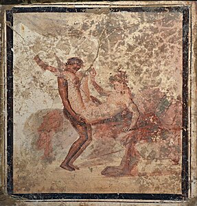 Erotska zidna slika iz Pompeja, Nacionalni arheološki muzej u Napulju