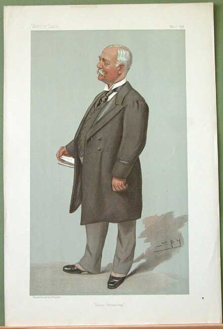 "Union Steamship". Caricature by Spy published in Vanity Fair in 1896.