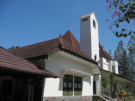 The parish church in Ganjuran, which Soegijapranata served concurrently with Bintaran