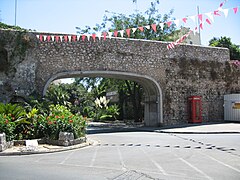 Referendum Gate at Southport Gates in Charles V Wall, Gibraltar. Named to commemorate the referendum Referendum Gate.jpg