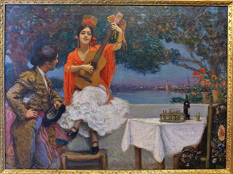 File:Gitana y torero con el Guadalquivir al fondo (Gonzalo Bilbao).jpg