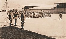 Governor of Bermuda Lieutenant-General Sir Louis Bols takes salute from the 1st Battalion, West Yorkshire Regiment (Prince of Wales's Own) at Prospect Camp in 1930 Governor of Bermuda Lieutenant-General Sir Louis Bols takes salute at Prospect Camp in 1930.jpg