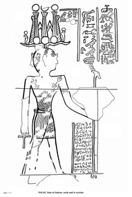 Graffito of Esmet-Akhom, drawing, 01.png