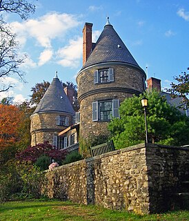 Grey Towers National Historic Site Home of Gifford Pinchot, founder of U.S. Forest Service, outside Milford, Pennsylvania
