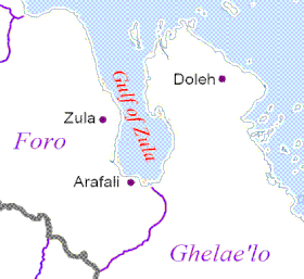 Zula-bugten og Buri-halvøen.