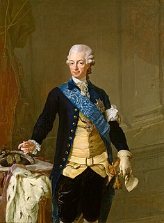 <span class="mw-page-title-main">Gustav III</span> King of Sweden from 1771 until his assassination in 1792