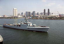 Mackenzie at San Diego in 1992 while participating in RIMPAC '92 HMCS Mackenzie (DDE 261) at San Diego 1992.JPEG