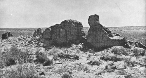 Ruins of Mission La Purísima Concepción de Hawikuh, photo circa 1886