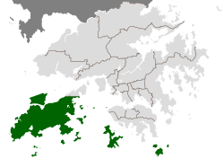 موقعیت منطقه جزایر در نقشه