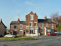 Houses at junction of Chorley Road and Malt Kiln Lane - Geograph 4355225.jpg
