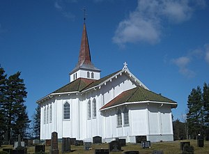 Hval Church in Hallingby Hval kirke II.JPG