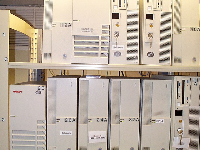 AIX RS/6000 servers running IBM.com in early 1998