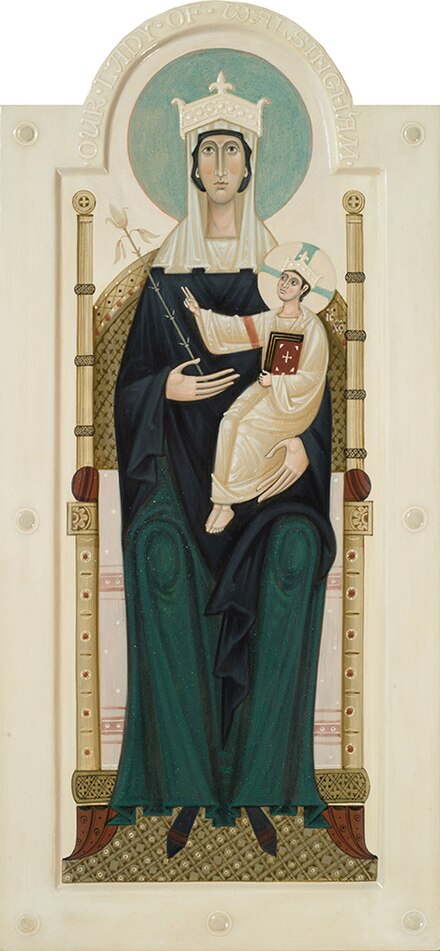 Icon of Our Lady of Walsingham by iconographer Olga Shalamova