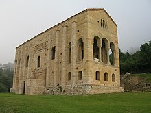 Santa María del Naranco, ancient palace of Asturian Kings, 842 AD. Many churches of Asturias are among the oldest churches of Europe since Early Middle Ages.