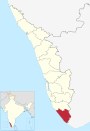 India Kerala Thiruvananthapuram district.svg