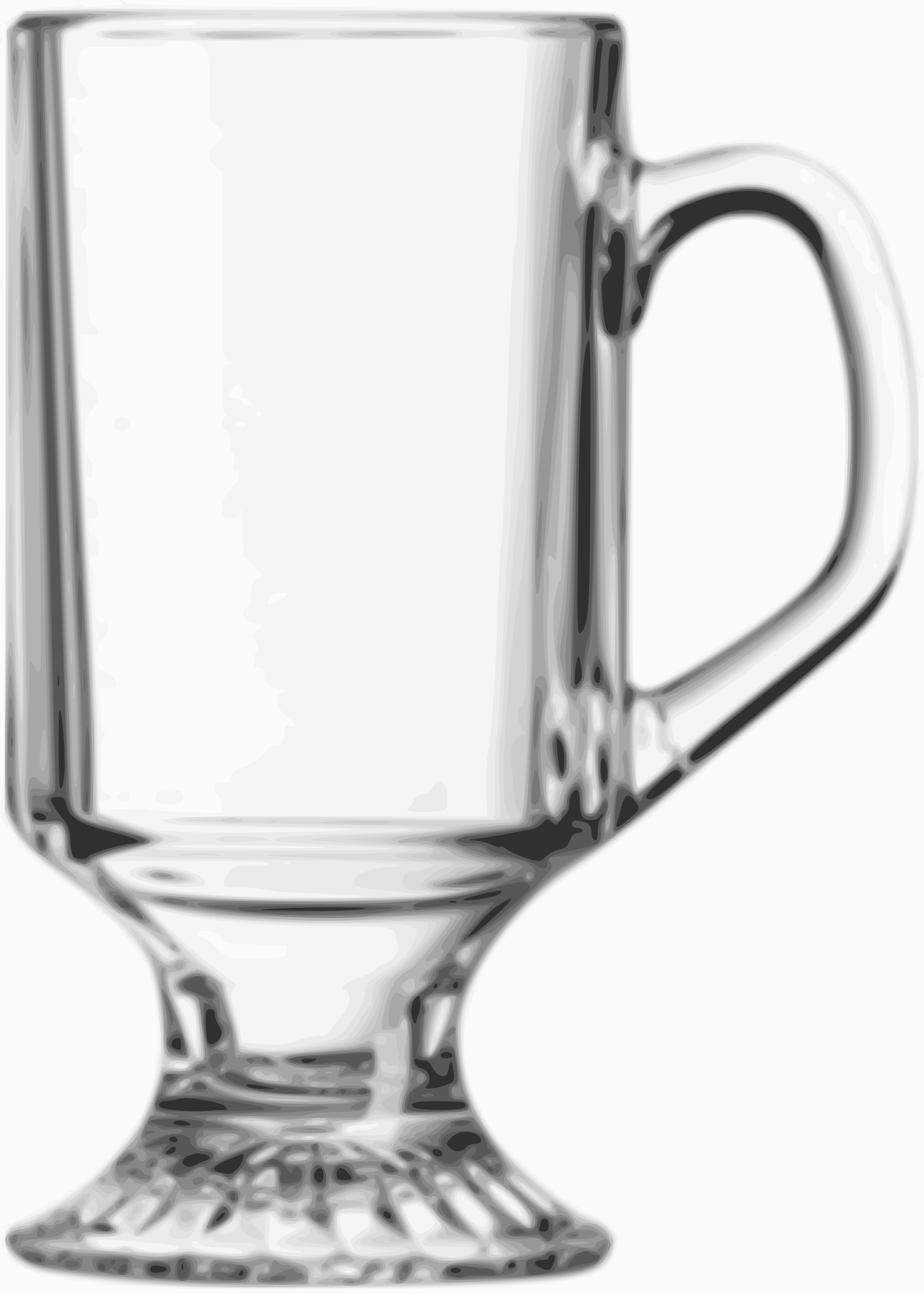 10 Oz. Irish Coffee Footed Glass Mug - 180900 - IdeaStage Promotional  Products