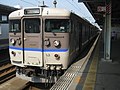 国鉄115系電車岡山電車区所属A-04編成（関西更新色）