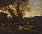 Пейзаж Кампаньи. 1662. Дерево, масло. Музей истории искусств, Вена