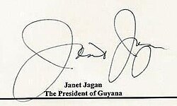 Janet Jagans signatur