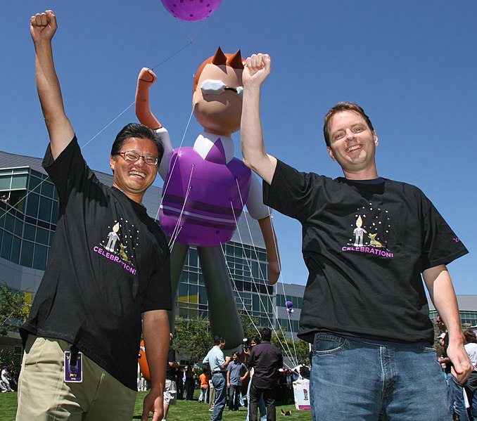 File:Jerry, Liam ^ David celebrate the new Yahoo^ Mail - Flickr - Yahoo Inc.jpg