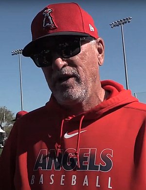 Maddon with the Angels in 2020.