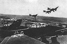 A Staffel of Ju 87s in formation, 1939 Ju 87 Slupsk 1939.jpg